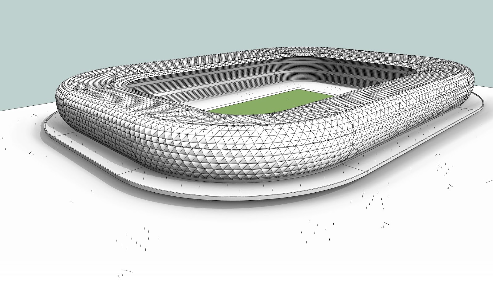 The Allianz Arena stadium parametric design